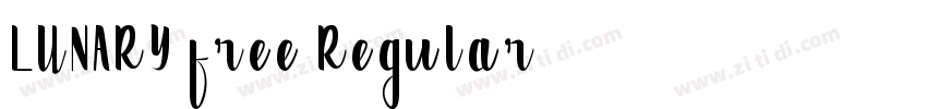 LUNARY free Regular字体转换
